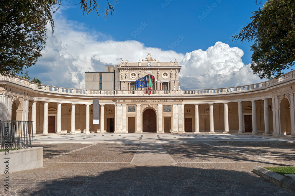 Palazzo dell'Emiciclo, also known as Palazzo dell'Esposizione, is a monumental complex in L'Aquila, the main seat of the Abruzzo Regional Council.