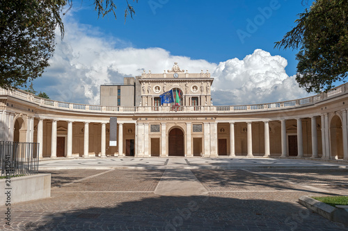 Palazzo dell Emiciclo  also known as Palazzo dell Esposizione  is a monumental complex in L Aquila  the main seat of the Abruzzo Regional Council.