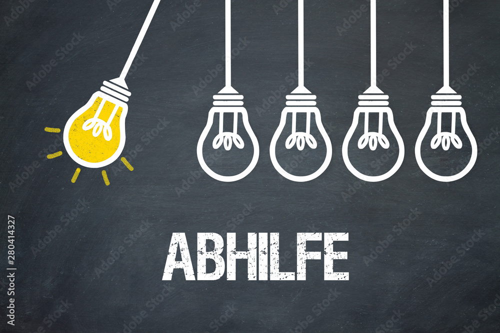 Naklejka premium Abhilfe