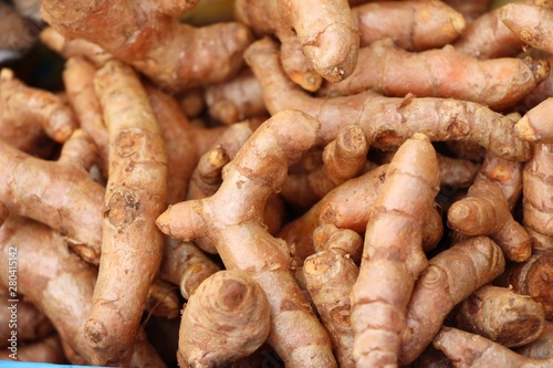 Fresh turmeric root is herb for health