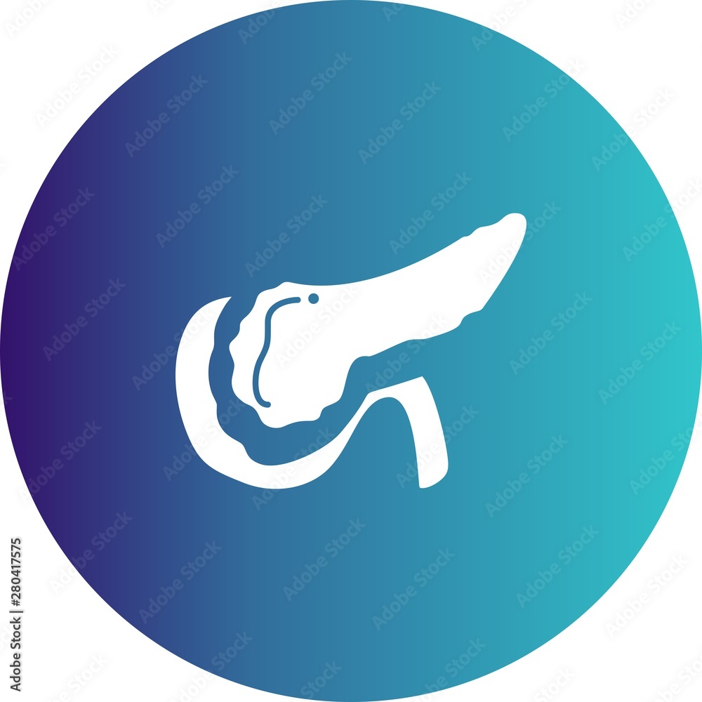 Obraz premium Pancreas icon for your project