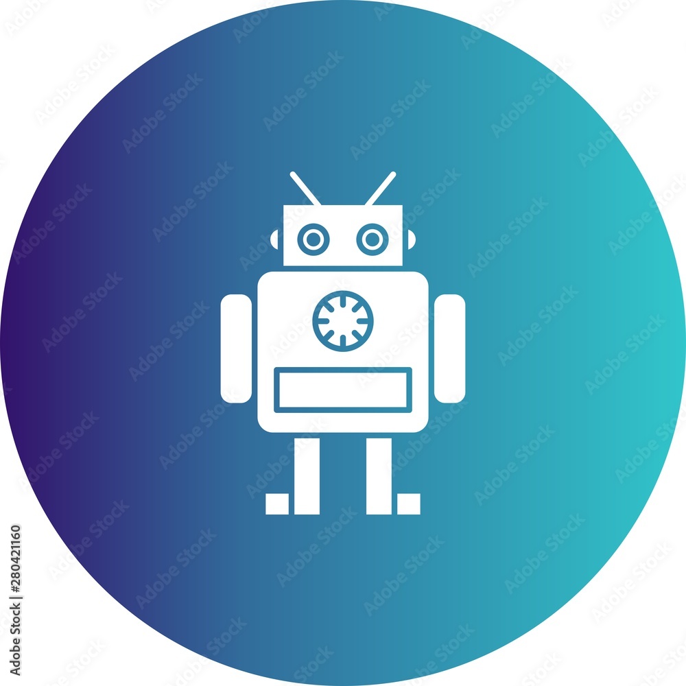 Naklejka premium Robot icon for your project