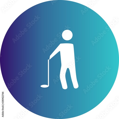 Golf Player icon for your project