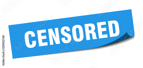 censored sticker. censored square isolated sign. censored