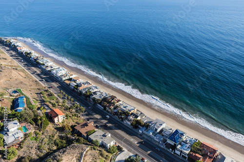 Aerial view of beaches and ...