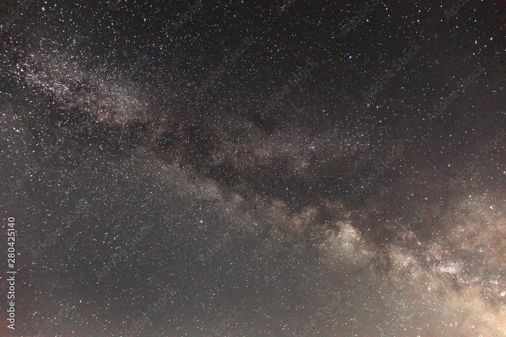 Milky Way in the Middle of the Night