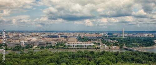 Canvas Print Aerial View of Washington DC