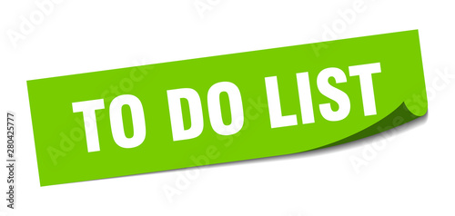 to do list sticker. to do list square isolated sign. to do list