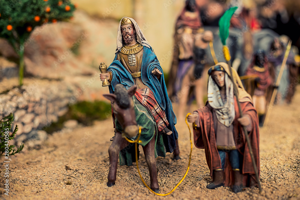 Birth with magi with animals Birth with magi with animals