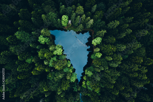 Shaped lake