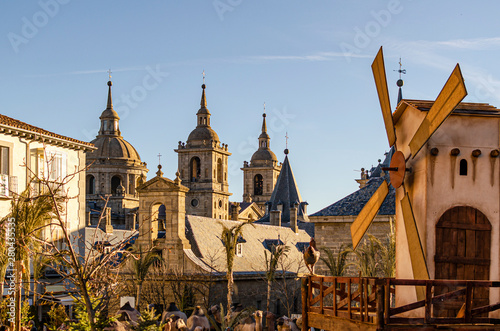 Holiday in the city of El Escorial. Madrid Spain