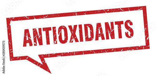 antioxidants sign. antioxidants square speech bubble. antioxidants