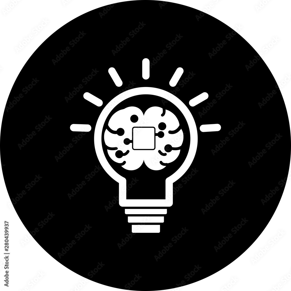 Creative mind icon for your project Creative mind icon for your project