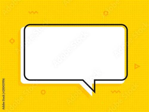 Quote text bubble. Commas, note, message and comment Vector