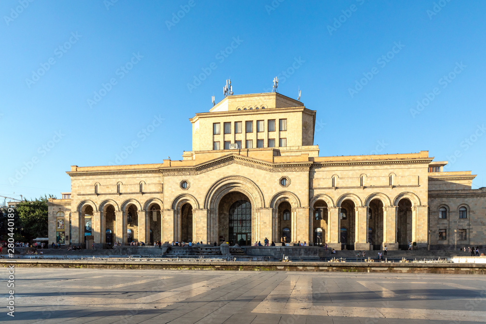 View on Republic Square in Yerevan