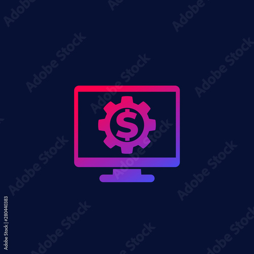 money management, finance, vector icon for web and apps