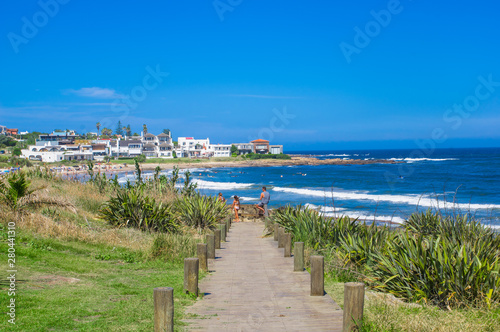 Playa brava beach located in the coasline of Uruguay. photo