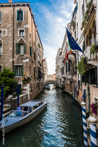 Canal in the center of old Venice