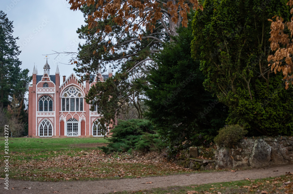 View of the Gothic House.