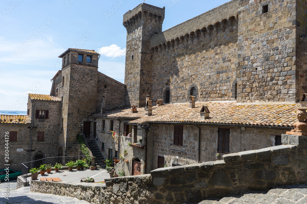 Bolsena citadel in Viterbo province, Italy