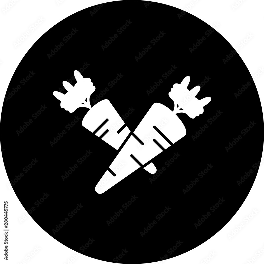 Obraz premium Carrot icon for your project