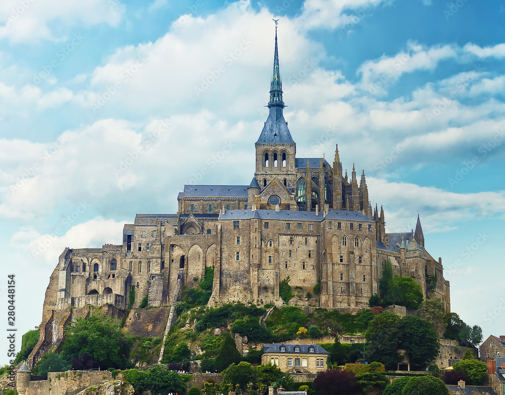 View at Mont Saint Michel Abbey, France