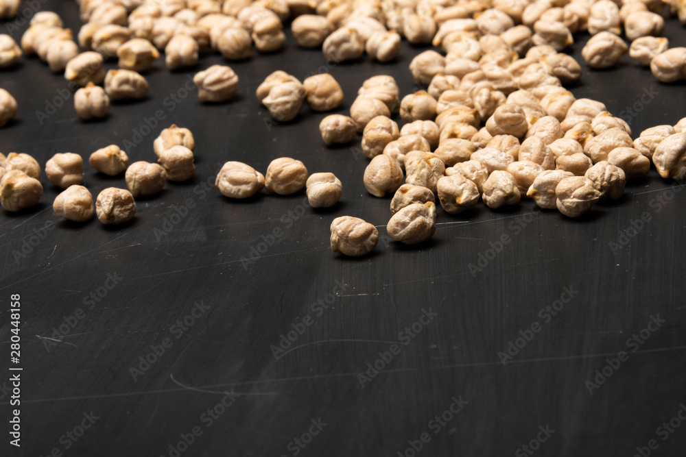 Chickpeas on the table