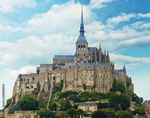 View at Mont Saint Michel Abbey, France