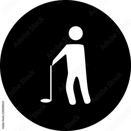 Golf Player icon for your project