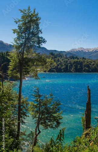 Lake Nahuel Huapi and Villa La Angostura town, Argentina