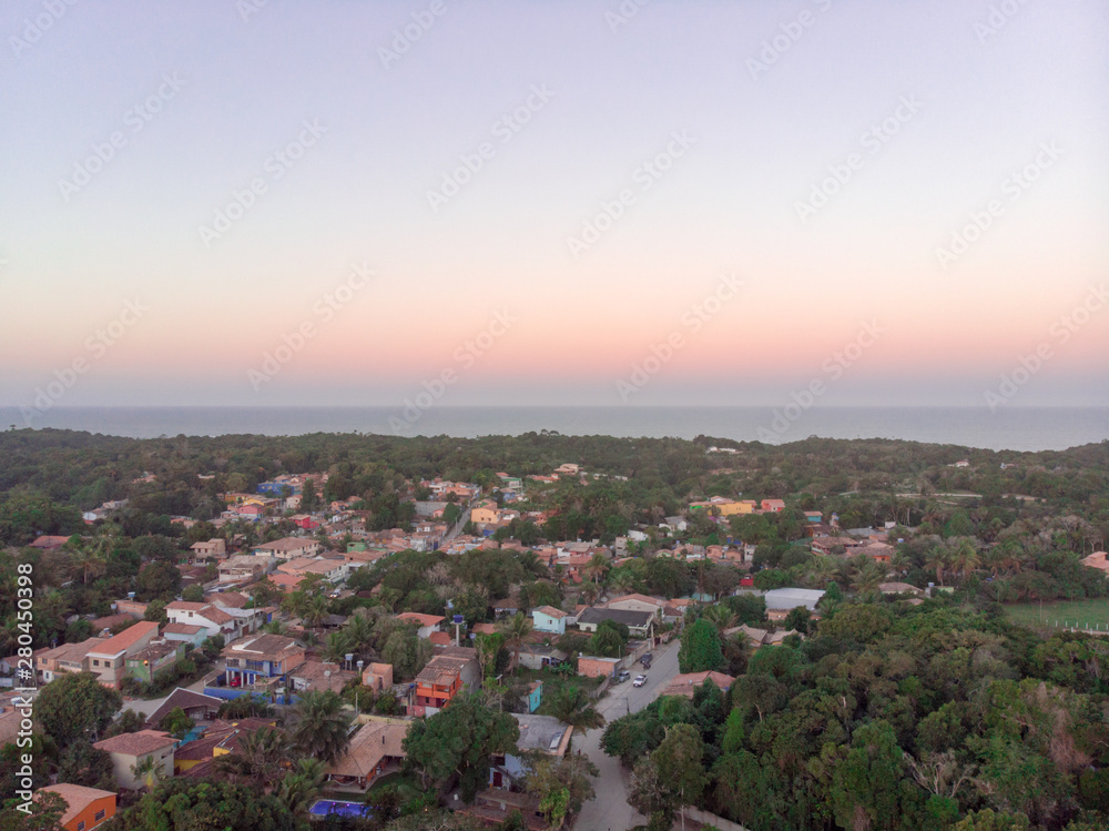 Obraz premium Trancoso, Brazil - July/05/ 2019 - Panoramic view of the city