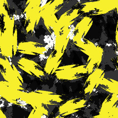 Handdoek met foto Graffiti patronen Abstracte verfstreken kleurrijk naadloos patroon  © Alexandr