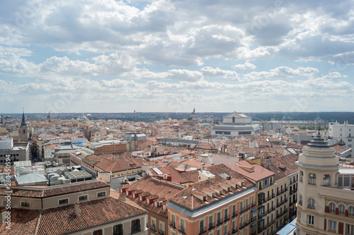 Vista panorámica de Madrid en España © Azahara