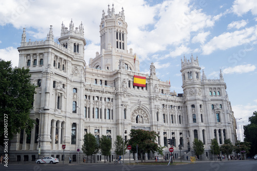 Palacio de Cibeles en Madrid, España