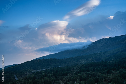 Mount Etna Cloudy