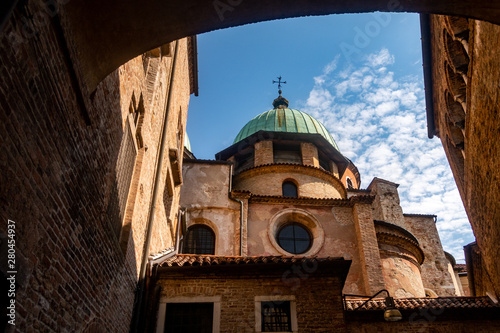 Picturesque view in Vicolo Duomo, Treviso, Italy
