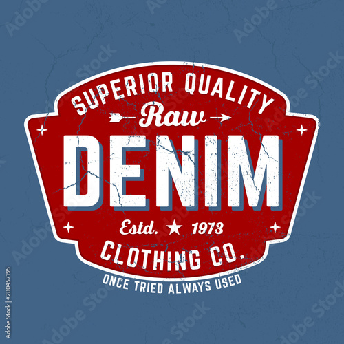Superior Quality Raw Denim - Tee Design For Printing