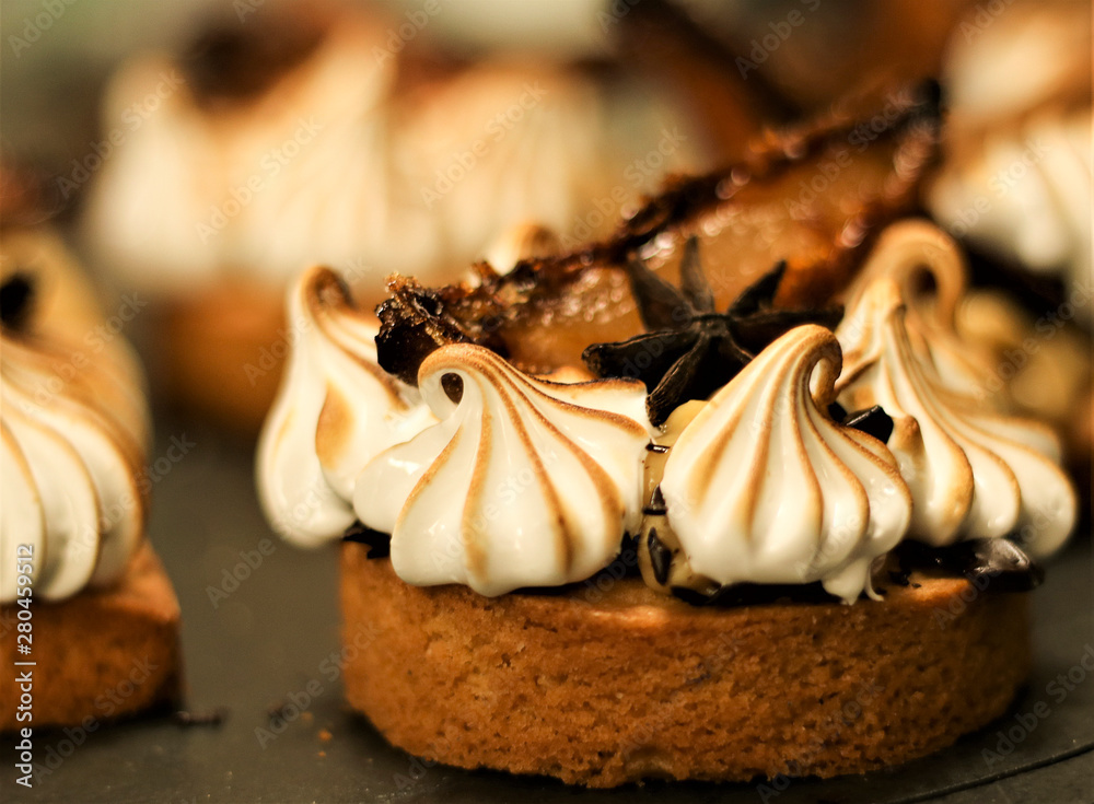 Fototapeta premium chocolate and fruit cake 