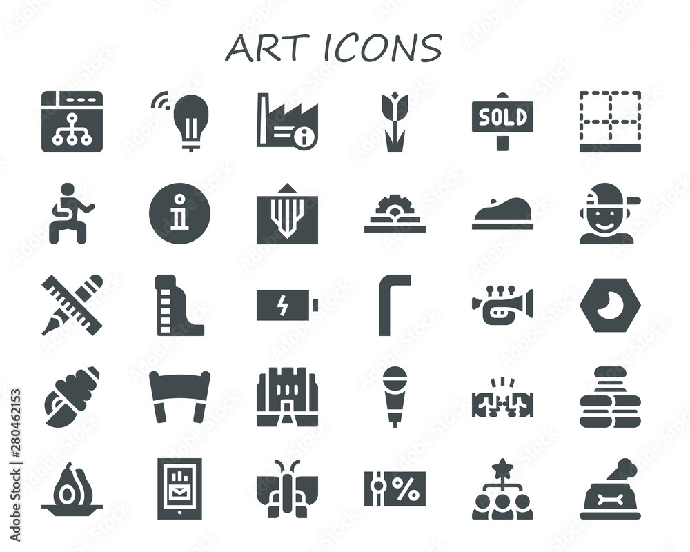 art icon set art icon set