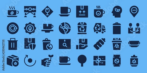 recycle icon set