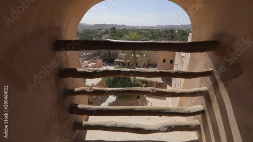 Nizwa Fort, Oman. View of Nizwa from the historic Fort, in Oman.