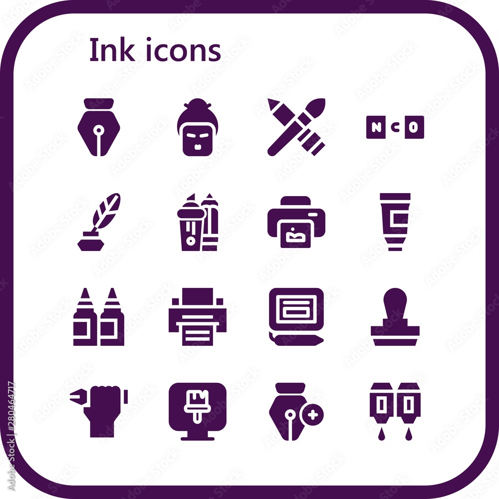 ink icon set ink icon set