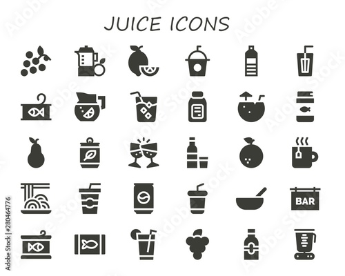 juice icon set
