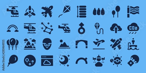 sky icon set