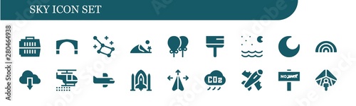 sky icon set