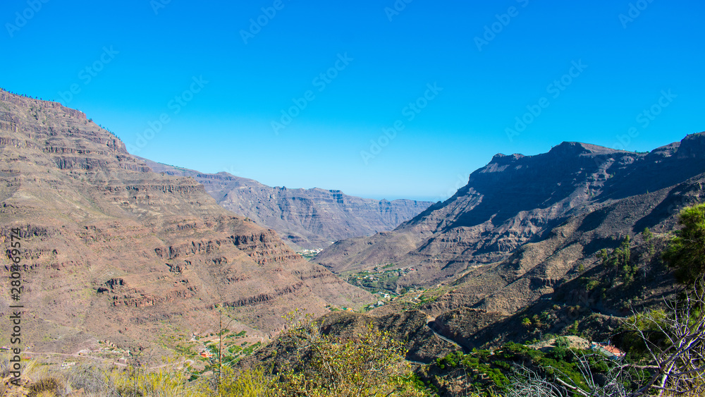 A beautiful mountain view in the meddle of gran canary island A beautiful mountain view in the meddle of gran canary island