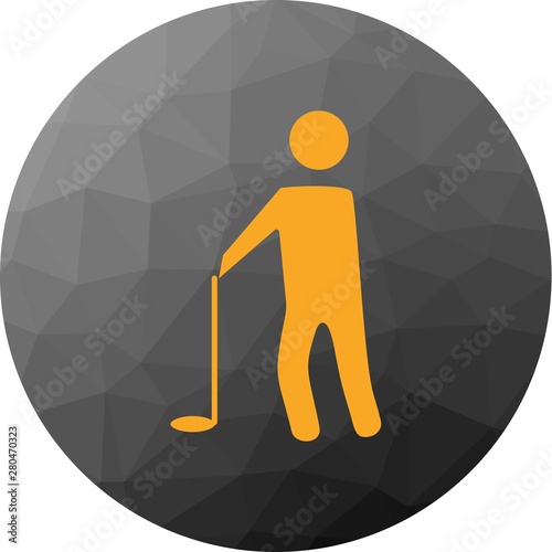 Golf Player icon for your project