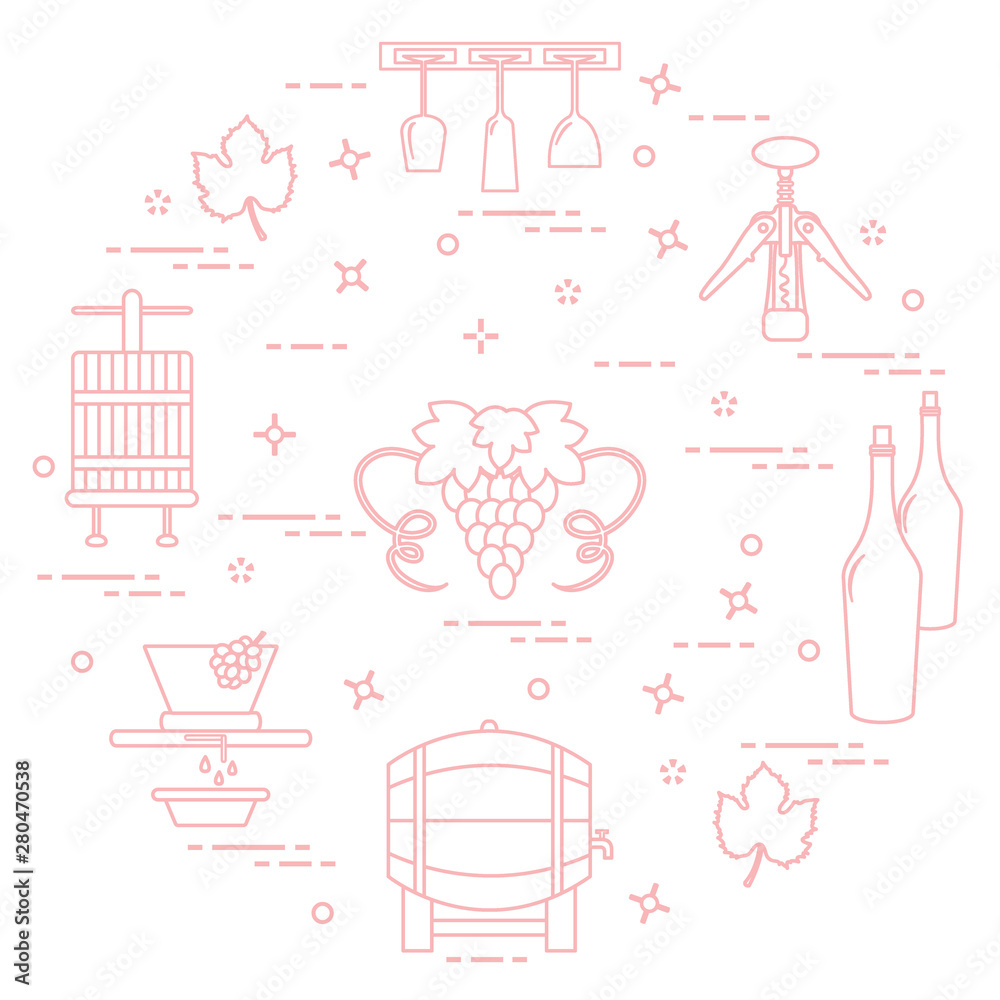 Winemaking: the production and storage of wine. Culture of drinking wine. Winemaking: the production and storage of wine. Culture of drinking wine.