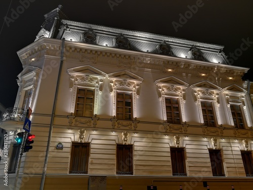 Filipescu-Cesianu House - The Museum of Ages - from Childhood to Senescence, in Bucharest, at night photo