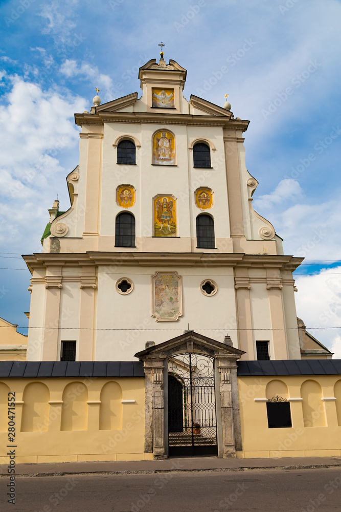 Old Dominican Monastery. City  Zhovkva. Ukraine